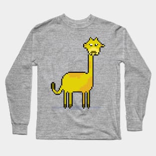 Pixel Paws on Fashion Giraffe Long Sleeve T-Shirt